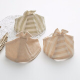 韩贝蓓婴儿帽子宝宝凉帽新生儿纯棉纱布胎帽夏季儿童卤门薄款空顶帽 C60 (3条装)S码