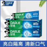 黑人（DARLIE）好(原黑人)超白牙膏190g微分子亮白隔离男女通用大支装亮白牙膏 190g*2支