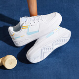 361°运动女鞋秋冬季情侣复古厚底增高小白休闲板鞋子女682116601F-2