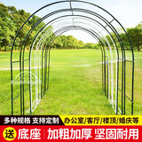 速都拱门花架子爬藤架蔷薇月季葡萄铁线莲鲜花攀爬架庭院装饰阳台菜园 宽2.00米*高2.3米19mm直径管黑色送底座