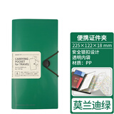 LIHIT LAB.日本LIHIT LAB. 喜利SMART FIT便携多功能证件夹证件包护照夹证件套文件夹票据夹 莫兰迪绿