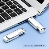 banq 64GB USB3.2 Gen1 U盘 F61高速版 全金属电脑车载两用优盘360度旋转 移动商务大容量upan防震