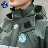 小燕子雨衣雨裤套装骑手外卖防水电动车男女骑行分体长款全身防暴雨雨披 军绿色  升级款 L（110-130斤）