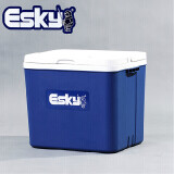 爱斯基（ESKY）33L车载家用车用保温箱便携式商用冷藏箱户外冰桶保鲜箱附8冰袋