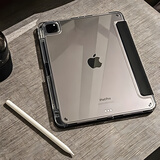 图上途适用ipadair5保护套10.9高透ipadpro11英寸带笔槽12.9英寸苹果保护壳轻薄10.2防弯ari4全包亚克力 【黑色】轻薄超透+防弯亚克力 iPad Air4/Air5（10.9英