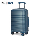 七匹狼行李箱大容量旅行箱20英寸登机箱男女学生轻音拉杆箱24密码箱皮箱 冰蓝色 20英寸