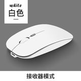 YUMIDA适用苹果Mac无线鼠标Air Pro笔记本蓝牙鼠标M1M2M3M4芯片电脑办公静音鼠标ipad平板台式通用 光面白-充电（USB接收器版）+鼠标垫