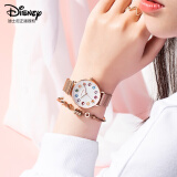 迪士尼（Disney）手表 女学生韩版简约防水女表石英表少女卡通腕表MK-11312RG