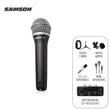 SAMSON山逊 Q7动圈话筒麦克风 百灵达UM2声卡人声有声书 电脑乐器录音 Q7+UM2套餐一