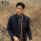 雅戈尔 棉服男士 2023秋冬季青年男棉茄克 藏青 170/92A
