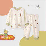 小狗比格儿童睡衣男纯棉秋衣秋裤宝宝内衣套装女春秋婴儿家居服打底衣服 2379小王子 120 建议4-5岁/无肩扣