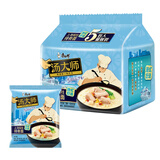 康师傅方便面 熬制高汤面夜宵泡面 (汤大师)上汤瑶柱排骨面5连包
