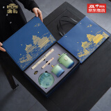 唐礼故宫文创送客户商务伴手北京纪念品茶具送长辈中国特色礼物送老外 手抓壶青绿【礼赠9件套】热卖第1