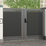 铝艺中式大门户外别墅院子铝合金入户小区双开门农村自建房庭院门 款式一（标价非定价）