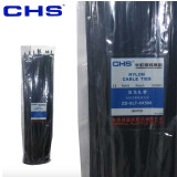 CHS长虹塑料尼龙扎带8*500 国标线束固定捆扎绑带耐高温理线器 100根 黑色