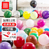 foojo富居 加厚彩色气球50只 生日装饰布置儿童店庆开业活动结婚