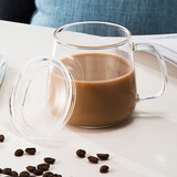 忆壶茶（YIHUTEA）玻璃杯茶杯茶具加厚耐热水杯子办公杯喝泡茶绿茶杯男女牛奶咖啡杯 s-06 360ml