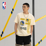 NBA官方-【限时秒杀】勇士休闲潮流圆领男女短袖运动纯棉宽松T恤上衣 勇士队-休闲运动T恤 S