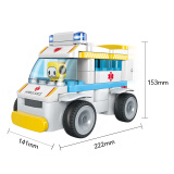 布鲁可 积木大颗粒拼装百变布鲁克小队搭建玩具3-6岁儿童礼物 百变救护车（拼搭版）