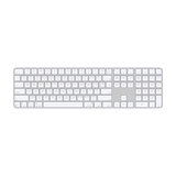 【95成新】Apple/苹果 妙控键盘-中文(拼音)带有触控ID和数字小键盘(USB-C端口)蓝牙键盘无线键盘办公键盘-白色  