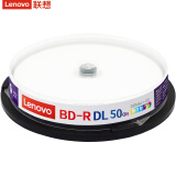 联想（Lenovo）BD-R DL 蓝光空白光盘/刻录盘 1-6速50GB 台产档案系列 桶装10片 可打印