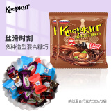 KNOPKHT缤纷混合巧克力500g*2袋 代可可脂夹心糖果休闲零食婚庆喜糖