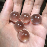 天然紫粉白水晶球黄绿红水晶球家居摆件diy饰品散珠 白水晶球2CM一颗