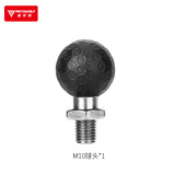 摩多狼（MOTOWOLF）电动车摩托车铝合金后视镜螺丝固定球头配件M10反光镜底座支架 2827手机支架通用M10球头 黑色