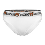 莫斯奇诺（MOSCHINO）女士小熊图案棉质三角内裤 Z A4715 9003 白色 3