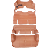 驾驰五菱荣光S脚垫6407专用宏光S皮革大全包围车垫子面包车全车脚垫 全车四排 棕色 荣光 