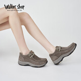Walker Shop奥卡索休闲运动健步鞋女中老年一脚蹬妈妈鞋子女V133608水泥37