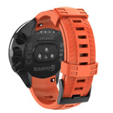 钟米Suunto松拓9硅胶表带spartan wrist hr极速Baro颂拓斯巴达替换带 橙色