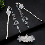 梦君宸手工古装古风发簪子步摇汉服流苏发饰头饰仙女 云舒套装