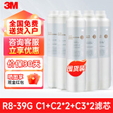 3M反渗透纯水机R8-CW1\/2\/3级滤芯通用R8 39G纯水机滤芯 (超值囤货装) 1级*2+2级*2+3级*1
