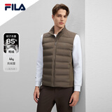 FILA 斐乐官方男士羽绒马甲2025冬时尚休闲保暖基础立领上衣