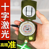 山迪二十四山自动罗盘风水专业随身带八卦罗盘高精度户外多功能指北针 全自动激光寻龙罗盘6层