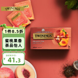 川宁（TWININGS）花果茶 蜜桃果香红茶波兰进口茶叶25袋*2g养生花果茶茶包办公室茶