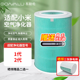 东耐伦 适配小米（MI）空气净化器滤芯净化器滤网1代/2代/3代/2S/Pro增强版S1通用滤网 适配小米绿色除甲/醛/增强版(1代/2代专用）