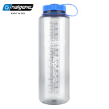 乐基因（nalgene）美国运动塑料杯子超大容量便tritan户外健身夏季凉水桶防漏1.5L 2178-0048灰色透明 1.4L