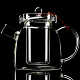 嘉亿元电陶炉玻璃烧水壶煮茶壶单壶耐高温大号加厚大容量煮茶炉套装家用 煮茶壶1200ML