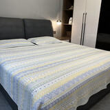 A类六层纯棉纱布软席婴儿睡垫床盖床单机洗双面四季可用单独软席 米兰 (缩水率10%  别拍小了) 240cm*250cm （横纹）缩后220*230