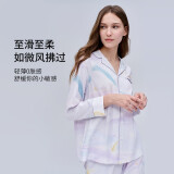 嫚熙（EMXEE）月子服孕妇睡衣产后家居服哺乳衣春秋季纱罗喂奶夏天 星月时空【两件套】 M【Noble高端系列】