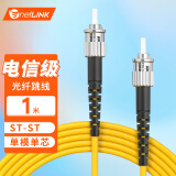 netLINK 电信级光纤跳线 ST-ST 单模单芯1米 9/125光缆熔接尾纤 1条 HTF-ST-ST/SM-1