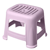 美丽雅 凳子加厚塑料凳子防滑儿童凳家用休闲小板凳换鞋凳 纹影凳【紫色1个装】