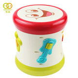 谷雨宝宝手拍鼓儿童双面拍拍鼓带音乐婴儿玩具早教玩具男女孩圣诞礼物 谷雨手拍鼓新配色3501D