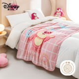 迪士尼（Disney）毛毯夏凉季午睡披肩毯空调毛巾被子沙发盖毯子礼物草莓熊100*140