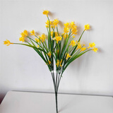 仿真蝴蝶兰花满天星假花塑料花绢花插花舞蹈拍摄客厅装饰花艺 黄色