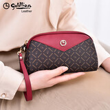 金利来（Goldlion）钱包女士拉链2025新款女包手包时尚手机包腕带手拿包零钱包妈妈包 红色【官方授权-假一罚十】