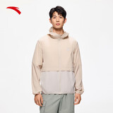 安踏奥特莱斯轻壳薄夹克大地之壳男轻量户外防泼水垂钓外套风衣外套