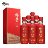 侨酱 佳境酱香型纯粮酿造茅台镇酒4年坛储4年基酒+15年老酒+20年老酒 53%vol 500mL 6瓶